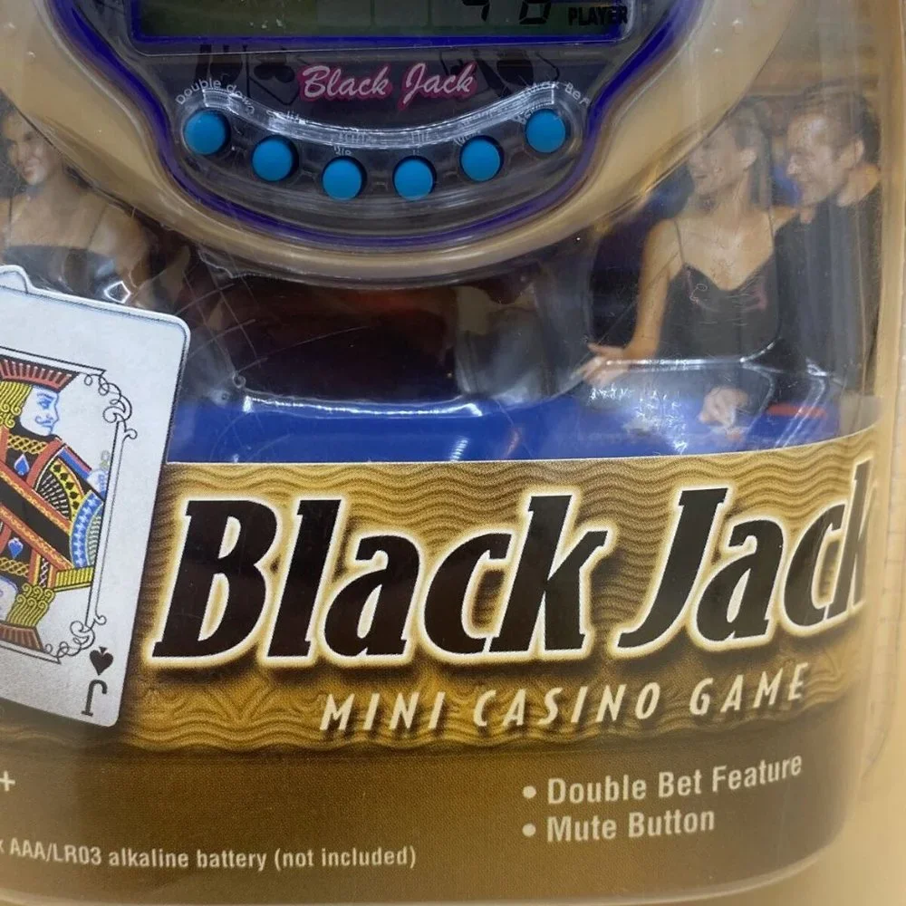 Tiger Hasbro Mini Casino Black Jack Handheld Electronic Game New. Ch7